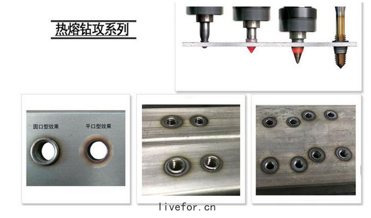 熱熔(róng)鑽孔(kǒng)攻絲機加工樣(yàng)品